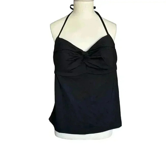 NWT Athleta Black Hampton Bra Cup Tankini Top Sz. 38 B/C Swim Beach Classic $89 - Picture 3 of 11